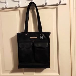 Unlisted by Kenneth Cole Black Leather Handbag purse